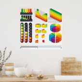 Infografik-Elemente und Datenvisualisierung Poster (Küche)