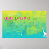 Infografik: Riese Piranha Poster (Vorne)