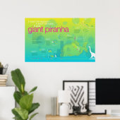 Infografik: Riese Piranha Poster (Heimbüro)