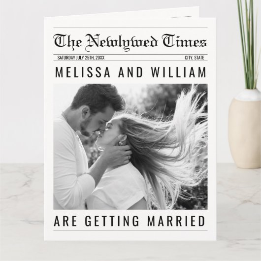 Infografik-Zeitleiste zum Hochzeitsprogramm Karte (Vorderseite)