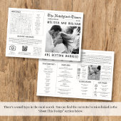 Infografik-Zeitleiste zum Hochzeitsprogramm Karte