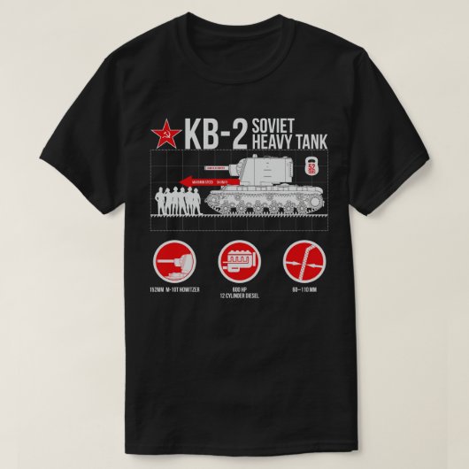 Infografiken mit KV2 T-Shirt (Design vorne)