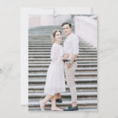 Infografische Save the Date Imitate Gold Foil (Rückseite)