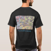 Infografischer T - Shirt zur Zusammensetzung des M (Rückseite)