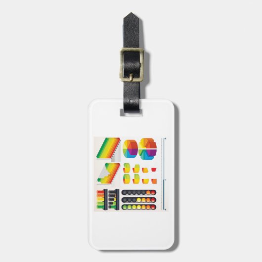 Infographic Elements and Data Visualization Gepäckanhänger (Vorderseite vertikal)