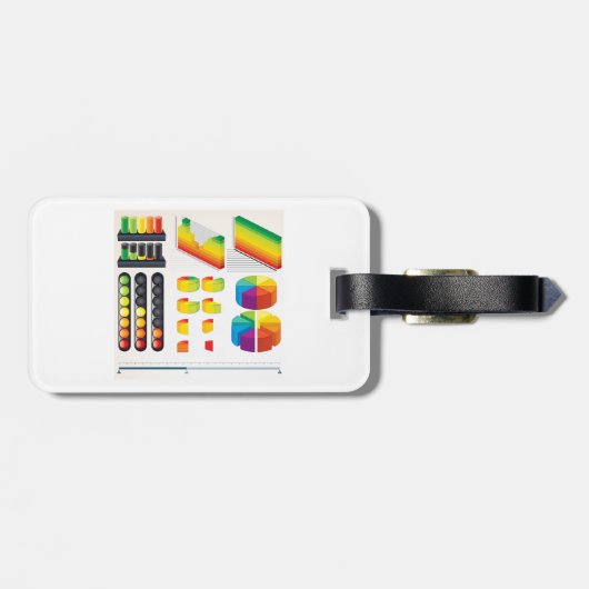 Infographic Elements and Data Visualization Gepäckanhänger (Rückseite horizontal)