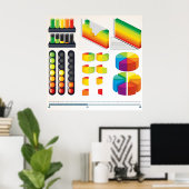 Infographic Elements and Data Visualization Poster (Heimbüro)