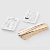 Infographic Wedding Program Hand Fan Fächer (Non-assembled)