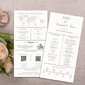 Infographic Wedding Program Time Line Modern