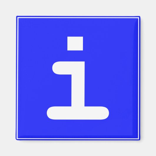 Infopoint-Symbol Magnet (Vorne)