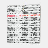 Informatik Binary Code Black Red Christmas Keramikornament (Links)