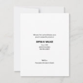 Informatik Graduate Custom Foto Name Ankündigung (Rückseite)