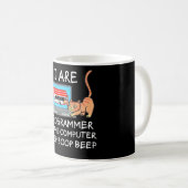 Informatik IT Computerkatze Funny Sprichwort Gesch Kaffeetasse (VorderseiteRechts)