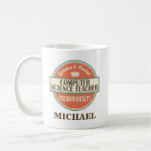 Informatik-Lehrer-personalisiertes Tassen-Geschenk Kaffeetasse (Links)