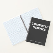 Informatik Personalisierte Schule Schwarz Graph Notizblock (Innenseite)
