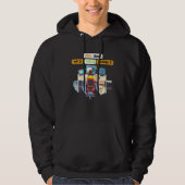 Informatik Python Programmierer Essen Code Schlaf Hoodie (Vorderseite)