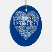 Informatiker der Krankenpflege Informatik Keramik Ornament (Rechts)