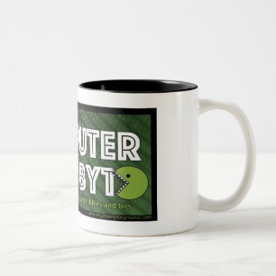 Informatiker haben Byte… Nagen, Stückchen-Tasse Zweifarbige Tasse