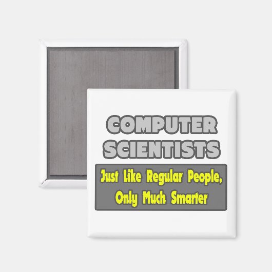 Informatiker ... Klüger Magnet (Vorderseite/Rückseite)