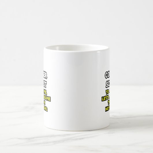 Informatiker .. Niemals falsch Kaffeetasse (Mittel)