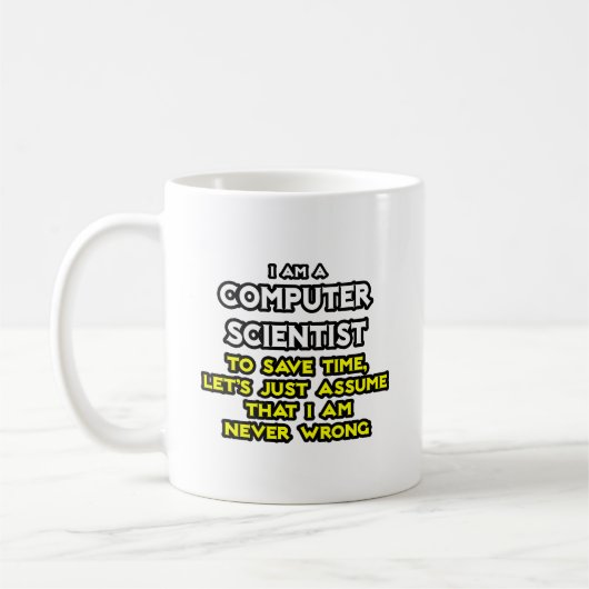 Informatiker .. Niemals falsch Kaffeetasse (Links)