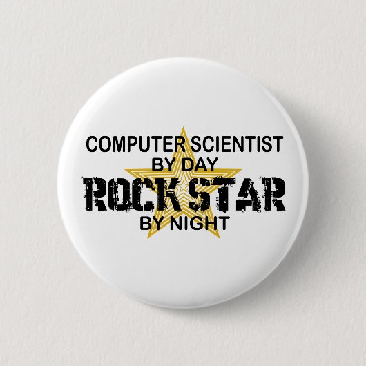 Informatiker-Rockstar Button (Vorderseite)