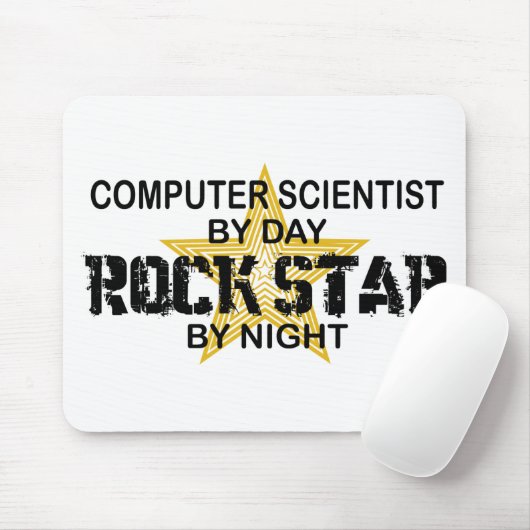 Informatiker-Rockstar Mousepad (Mit Mouse)