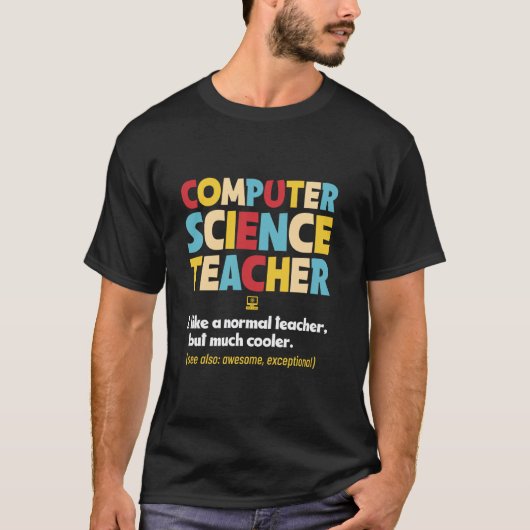 Informatiklehrer CS Professor Coding Instruktor T-Shirt (Vorderseite)