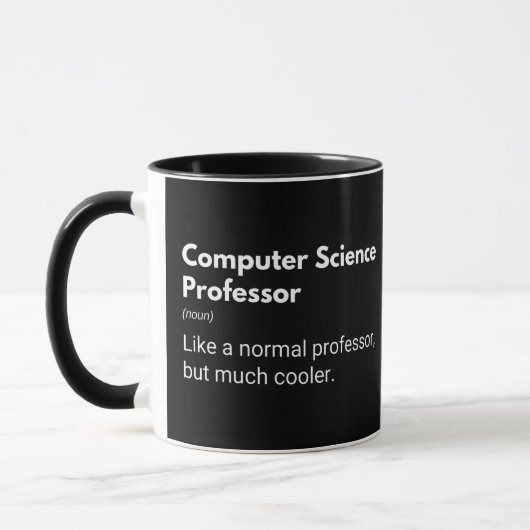 Informatikprofessor Lustiger Lehrer Tasse (Links)
