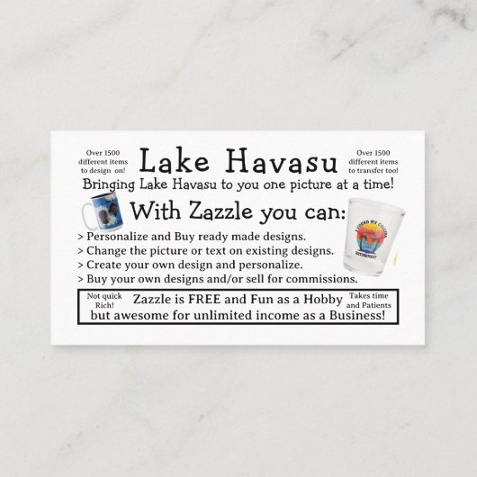 Information Business Card Visitenkarte (Rückseite)