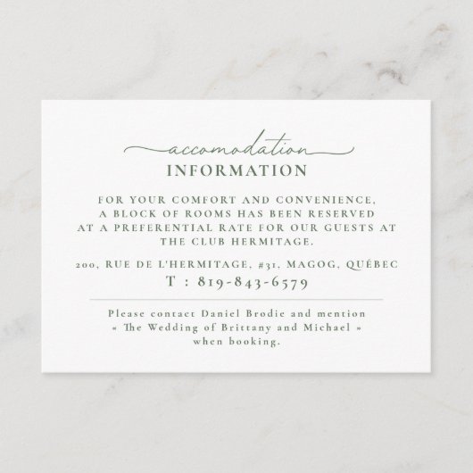 Information Card | Deutsch Dankeskarte (Vorderseite)