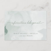 Information Card | German Dankeskarte (Rückseite)