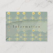 Information Daisy and Grey Enclosure Begleitkarte (Rückseite)