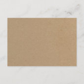 Information / Details Umschließungskarte - Einfach Begleitkarte (Rückseite)