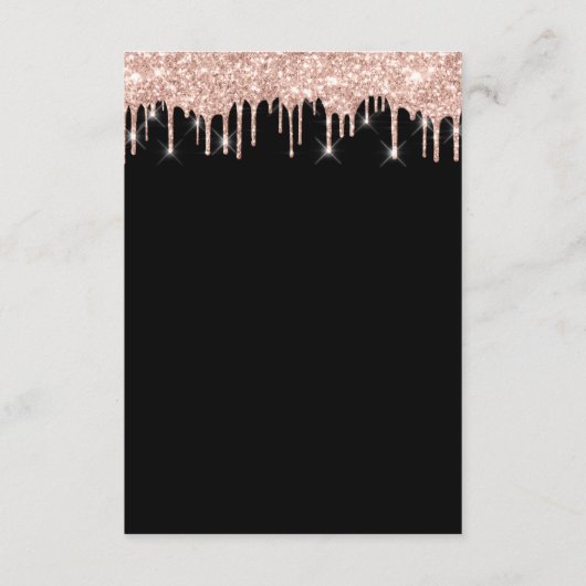 Information Enclosure Card Hochzeitdetails Rose Begleitkarte (Rückseite)