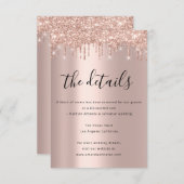 Information Enclosure Card Wedding Details Park Begleitkarte (Vorne/Hinten)