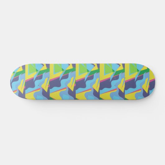 Information Highway Colorful Skateboard Deck (Horizontal)
