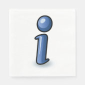 Information Symbol Paper Napkins Serviette (Vorderseite)
