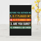 Information Technology Tech _ Funny Technical Supr Karte (Gelbe Blume)