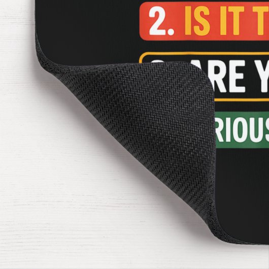 Information Technology Tech _ Funny Technical Supr Mousepad (Ecke)