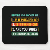 Information Technology Tech _ Funny Technical Supr Mousepad (Vorne)