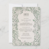 Informationen & Details Golden Lily Wedding Morris Einladung (Vorderseite)