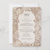 Informationen & Details Golden Lily Wedding Morris Einladung (Vorderseite)