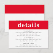 INFORMATIONEN EINLADUNG (Vorne/Hinten)