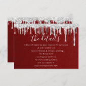 Informationen Einschließende Karte Hochzeitdetails (Vorne/Hinten)