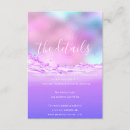 Informationen Einschließende Karte Hochzeitsdetail