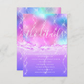 Informationen Einschließende Karte Hochzeitsdetail (Vorne/Hinten)