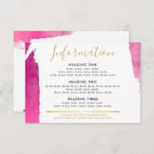 INFORMATIONEN ENCLOSURE Moderner Luxus vergoldetes Dankeskarte (Vorne/Hinten)