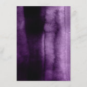 Informationen für Hochzeiten mit Plum und Gold Flo Begleitkarte (Rückseite)