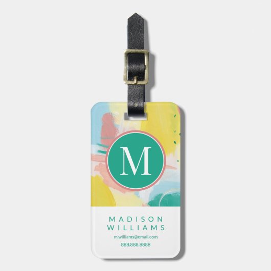 Informationen hinzufügen | ABSTRAKT Gepäckanhänger (Vorderseite vertikal)